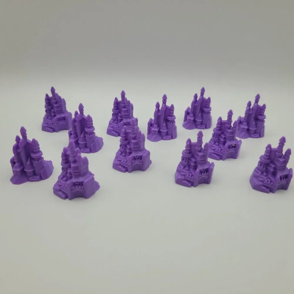 Disney Castle Monopoly Junior Princess Cupcake Topper Replacement‎ Pieces Tokens
